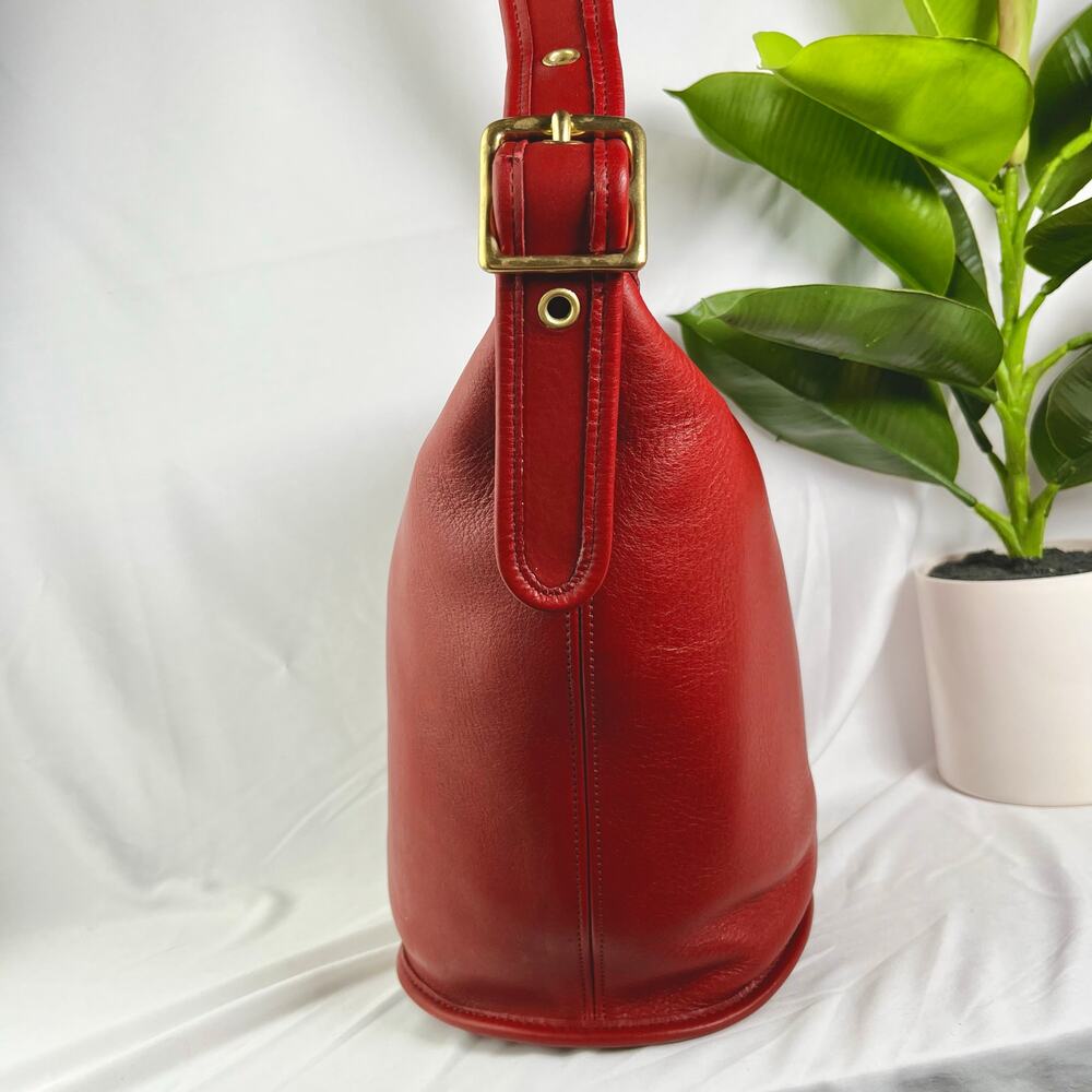 COACH Vintage Helen Legacy Large Brown Bucket Bag Gold Hardware 9953 - Picture 8 of 10